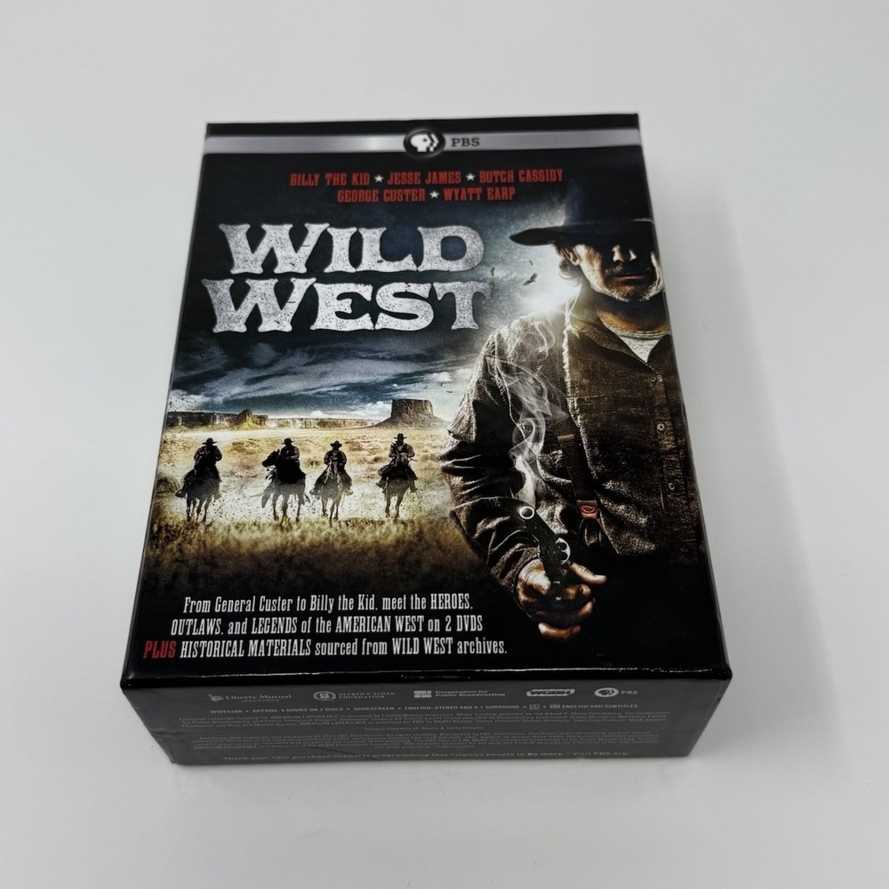 Wild West (DVD, 2015, 2-Disc Set) with Memorabilia PBS History Documentary